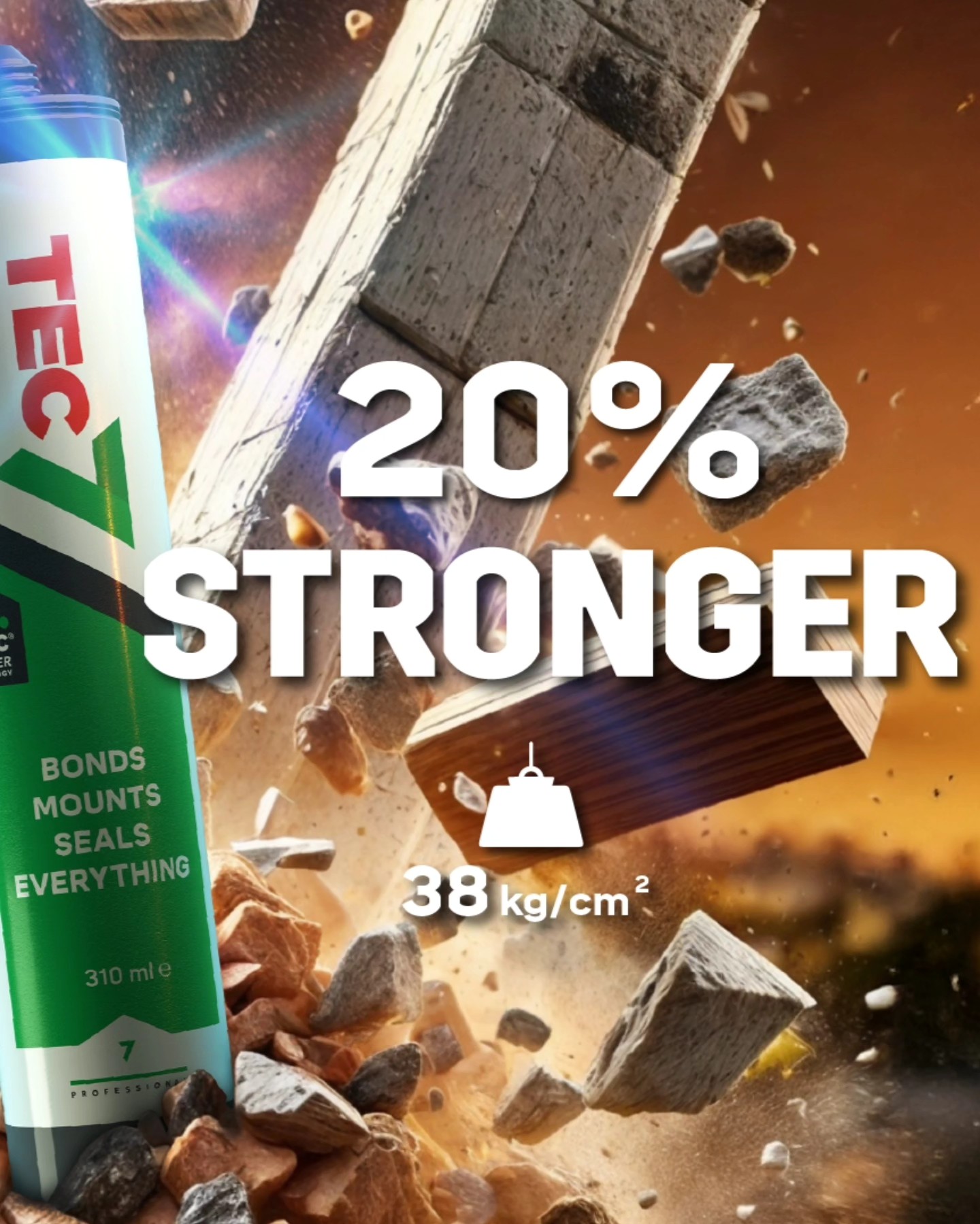 nTec 20% stronger adhesion strength